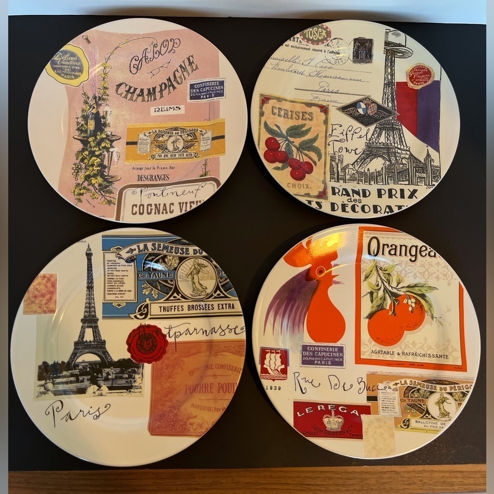 Rosanna Paris Set of 4 Luncheon Plates